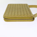 BOTTEGA VENETA INTRECCIATO Organizer Wallet Leather Yellow Auth ki4541-4