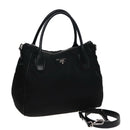 PRADA Shoulder Bag Nylon 2way Black Auth ki4556-1