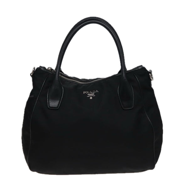 PRADA Shoulder Bag Nylon 2way Black Auth ki4556