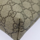 GUCCI GG Supreme Shoulder Bag PVC Beige 388924 Auth ki4557A-17