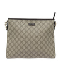 GUCCI GG Supreme Shoulder Bag PVC Beige 388924 Auth ki4557A-13