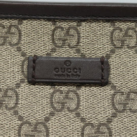 GUCCI GG Supreme Shoulder Bag PVC Beige 388924 Auth ki4557A - 0
