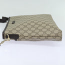 GUCCI GG Supreme Shoulder Bag PVC Beige 388924 Auth ki4557A-5