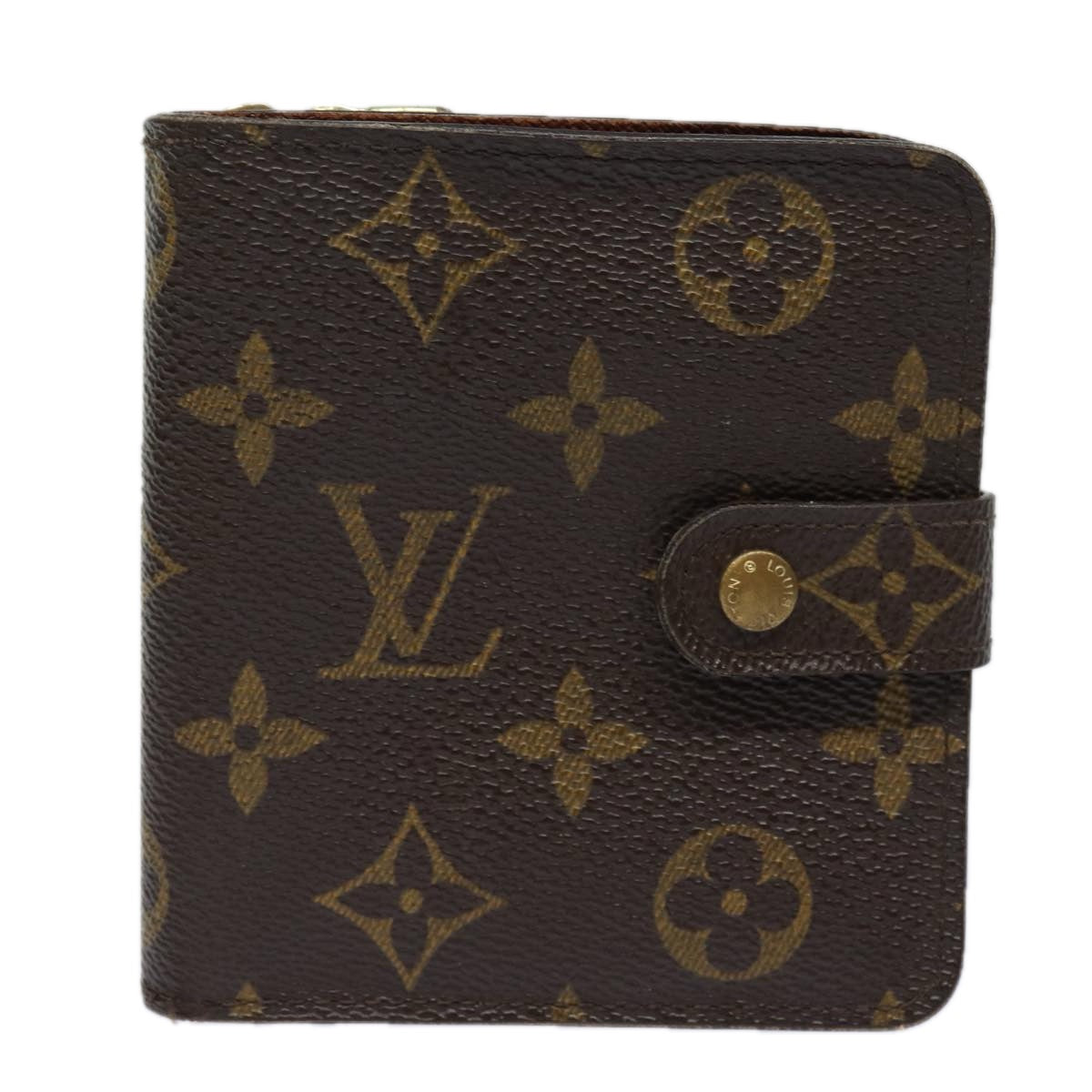 LOUIS VUITTON Monogram Compact Zip Wallet M61667 LV Auth ki4562 - 0