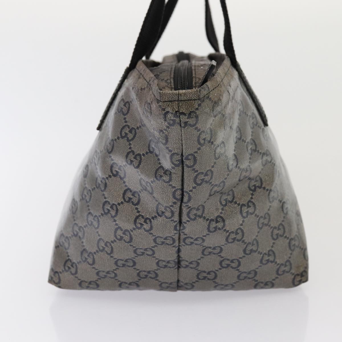 GUCCI GG Crystal Tote Bag Black 131228 Auth ki4586