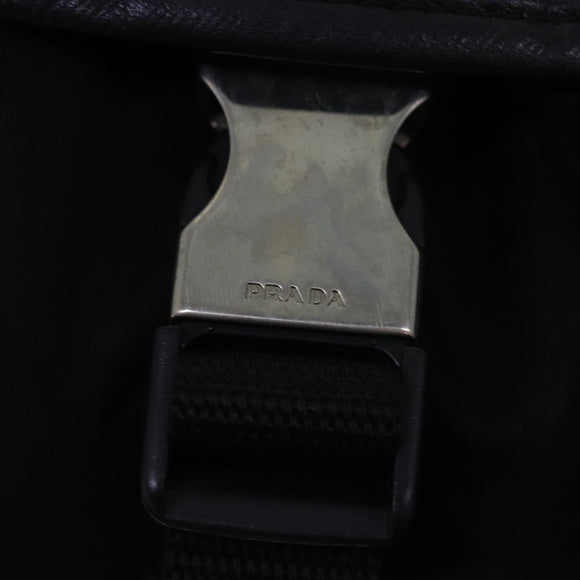 PRADA Backpack Nylon Black Auth ki4596