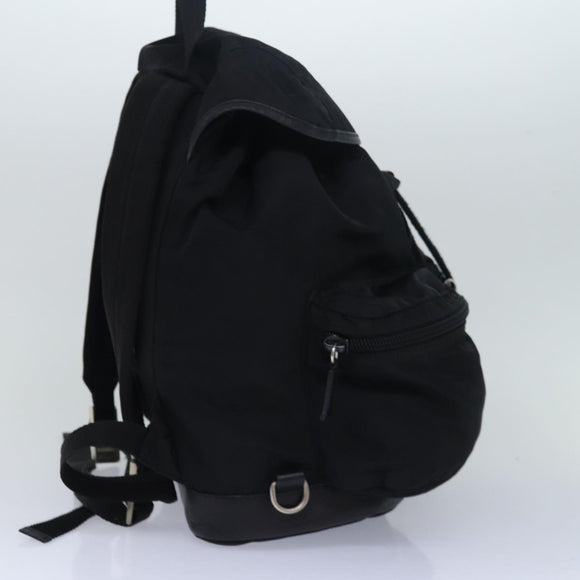 PRADA Backpack Nylon Black Auth ki4596