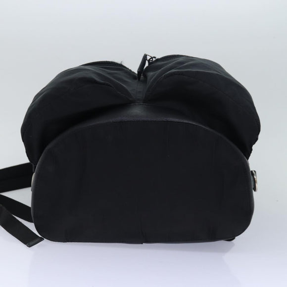 PRADA Backpack Nylon Black Auth ki4596