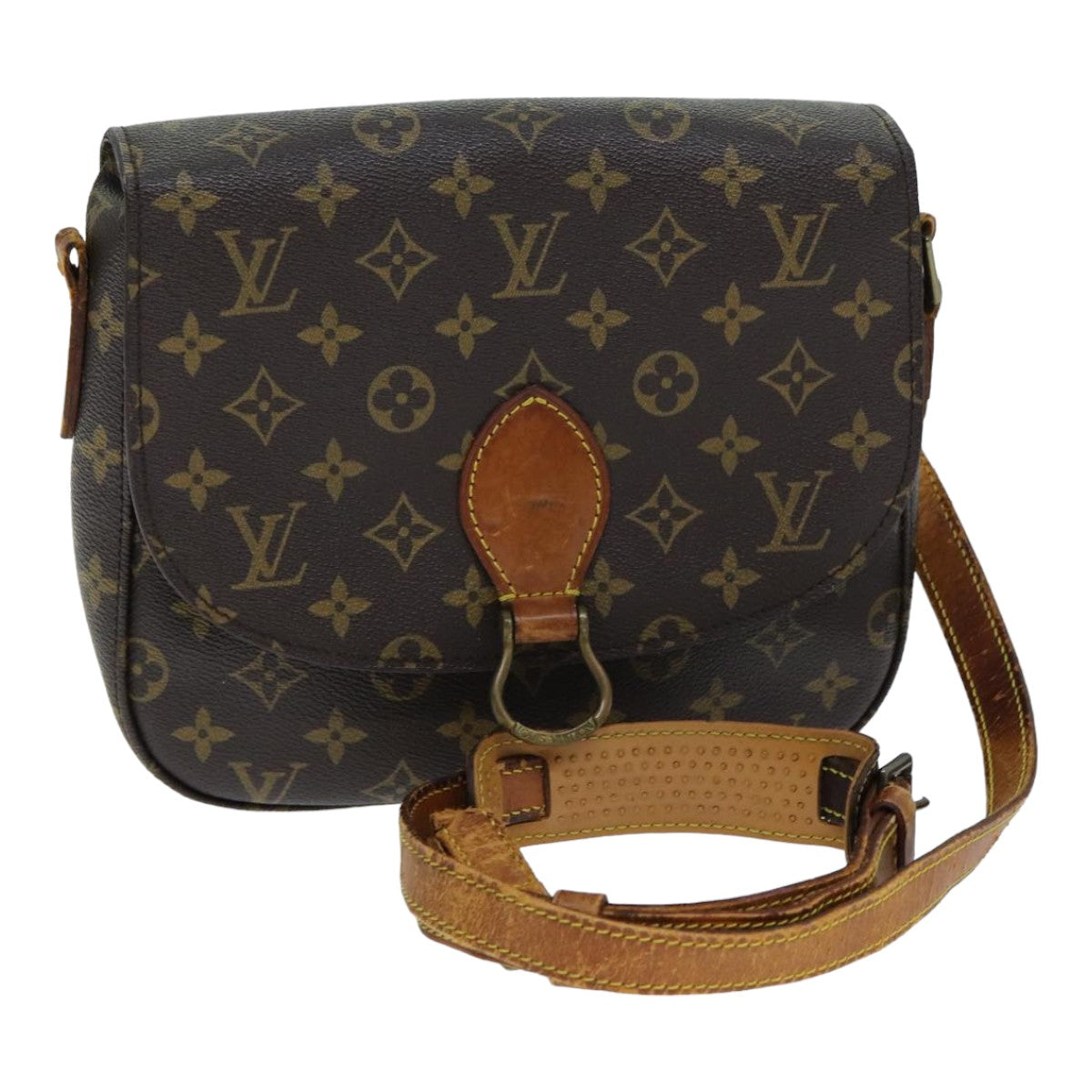 LOUIS VUITTON Monogram Saint Cloud GM Shoulder Bag M51242 LV Auth ki4612