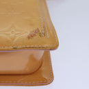 LOUIS VUITTON Monogram Vernis Motto Pouch Marshmallow Pink M91312 LV Auth ki4629-9