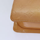 LOUIS VUITTON Monogram Vernis Motto Pouch Marshmallow Pink M91312 LV Auth ki4629-15