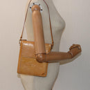 LOUIS VUITTON Monogram Vernis Motto Pouch Marshmallow Pink M91312 LV Auth ki4629-21