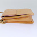 LOUIS VUITTON Monogram Vernis Motto Pouch Marshmallow Pink M91312 LV Auth ki4629-3