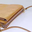 LOUIS VUITTON Monogram Vernis Motto Pouch Marshmallow Pink M91312 LV Auth ki4629-6