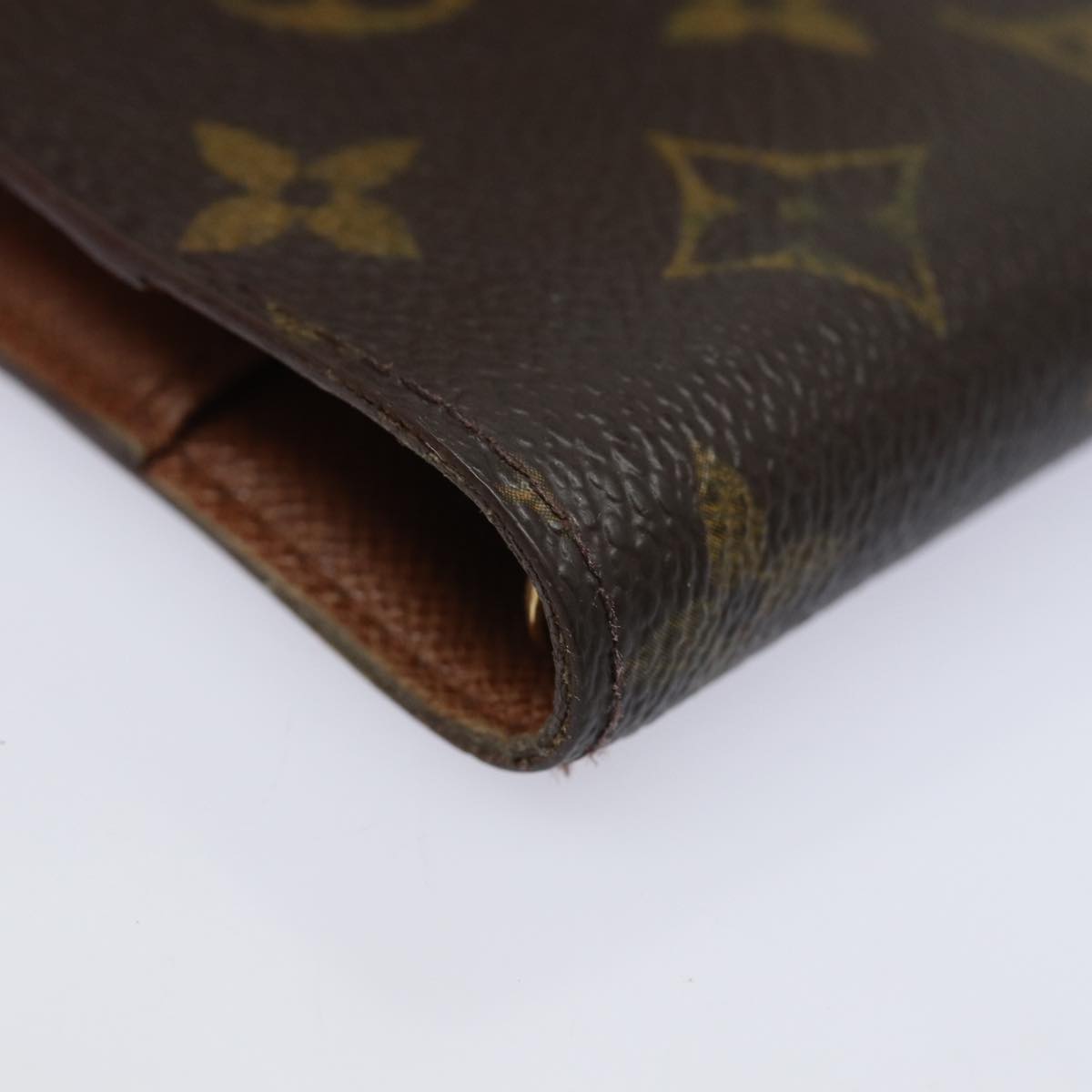 LOUIS VUITTON Monogram Agenda PM Day Planner Cover R20005 LV Auth ki4635