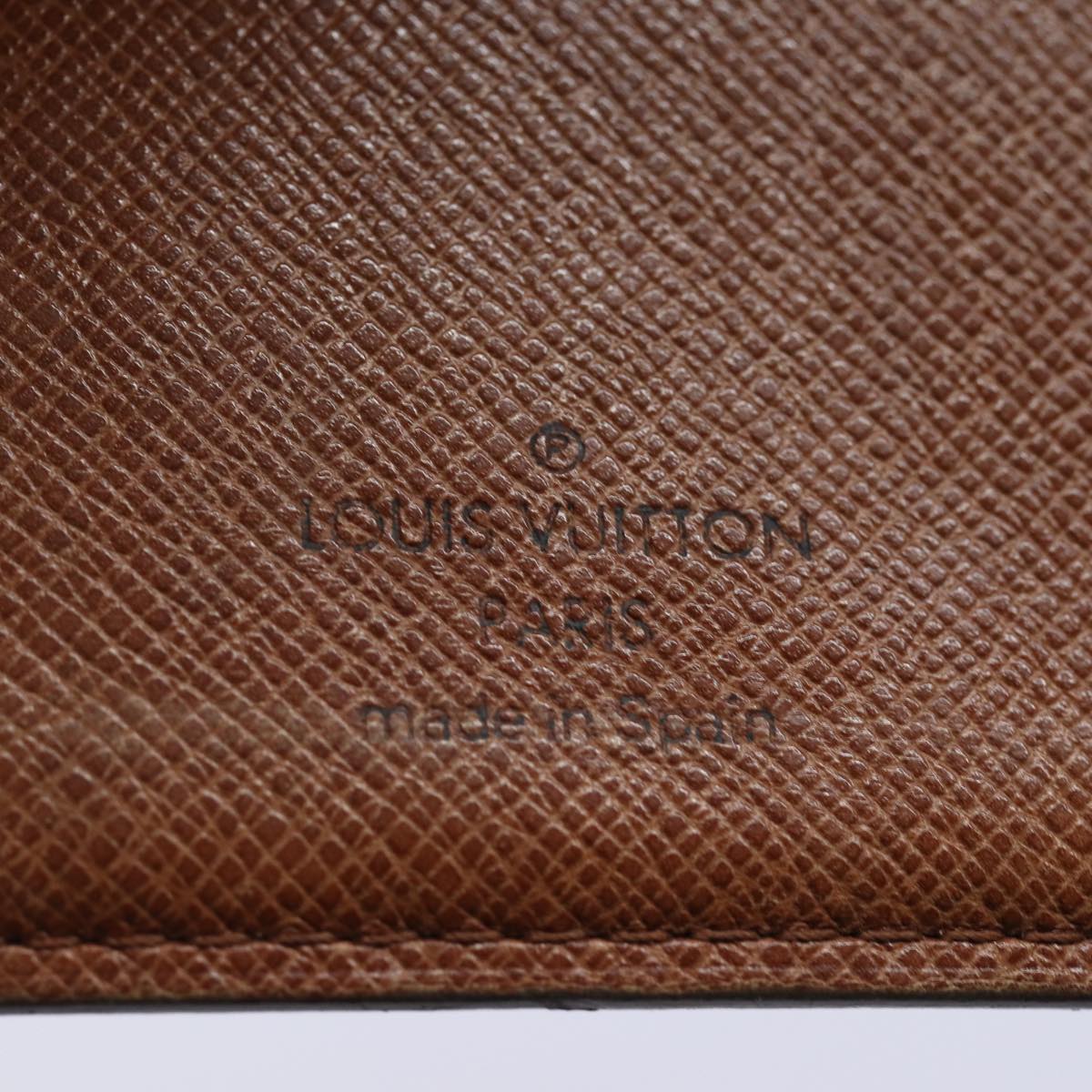 LOUIS VUITTON Monogram Agenda PM Day Planner Cover R20005 LV Auth ki4635