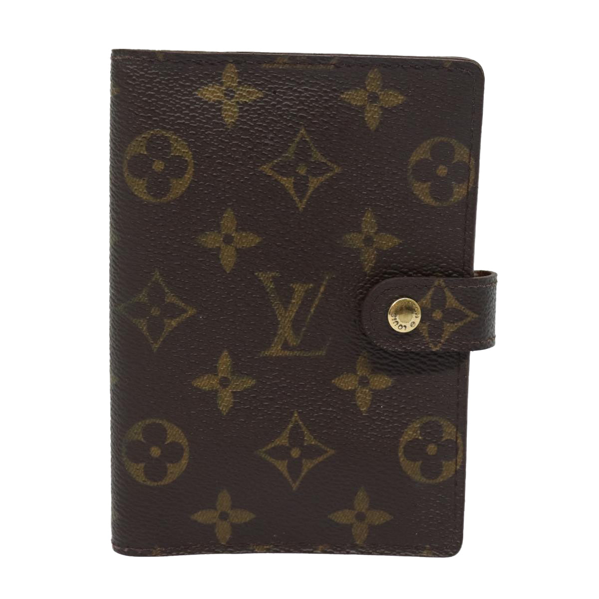 LOUIS VUITTON Monogram Agenda PM Day Planner Cover R20005 LV Auth ki4635