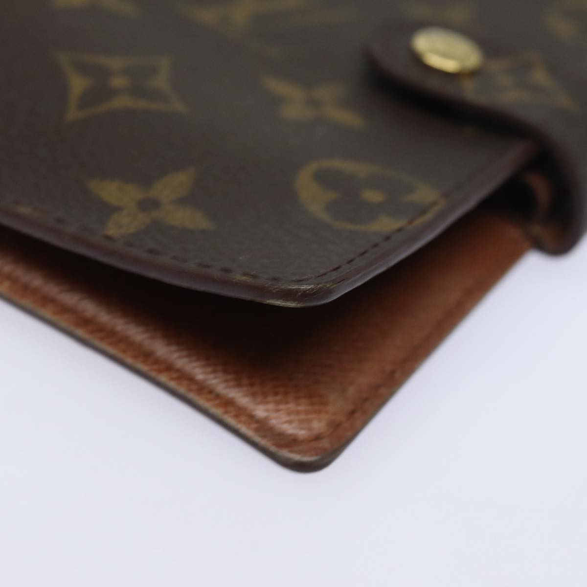 LOUIS VUITTON Monogram Agenda PM Day Planner Cover R20005 LV Auth ki4635