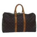 LOUIS VUITTON Monogram Keepall 45 Boston Bag M41428 LV Auth ki4639-1