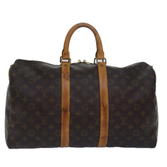 LOUIS VUITTON Monogram Keepall 45 Boston Bag M41428 LV Auth ki4639