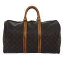 LOUIS VUITTON Monogram Keepall 45 Boston Bag M41428 LV Auth ki4639-3