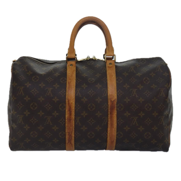 LOUIS VUITTON Monogram Keepall 45 Boston Bag M41428 LV Auth ki4639