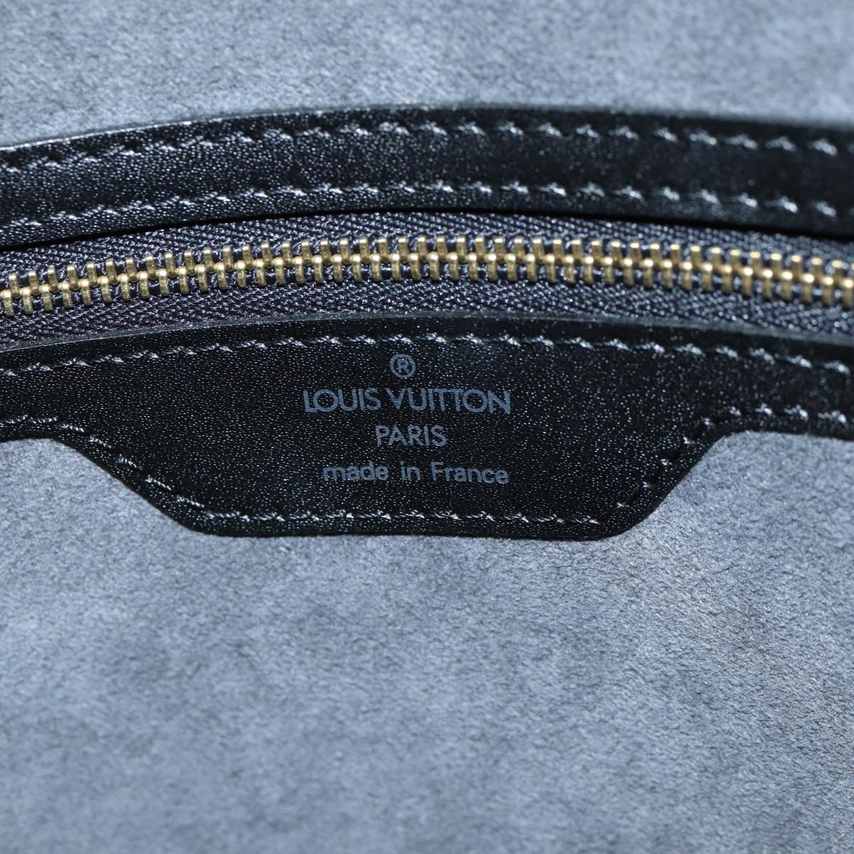 LOUIS VUITTON Epi Saint Jacques Shopping Shoulder Bag Black M52272 Auth ki4642