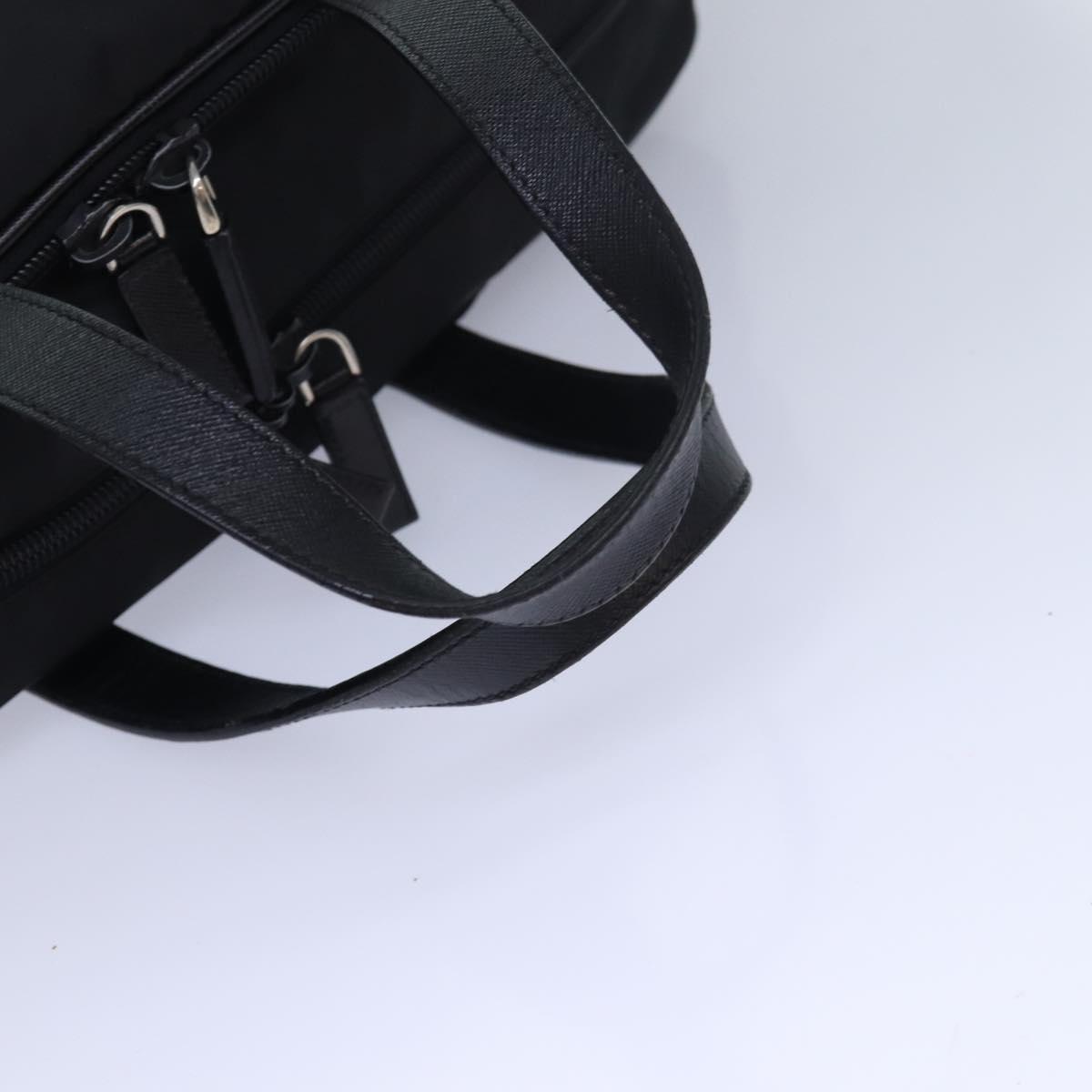 PRADA Hand Bag Nylon 2way Black Auth ki4652