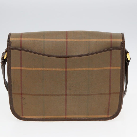 Ferragamo MCM Burberrys Shoulder Bag PVC Leather 4Set Brown Black Auth ki4659