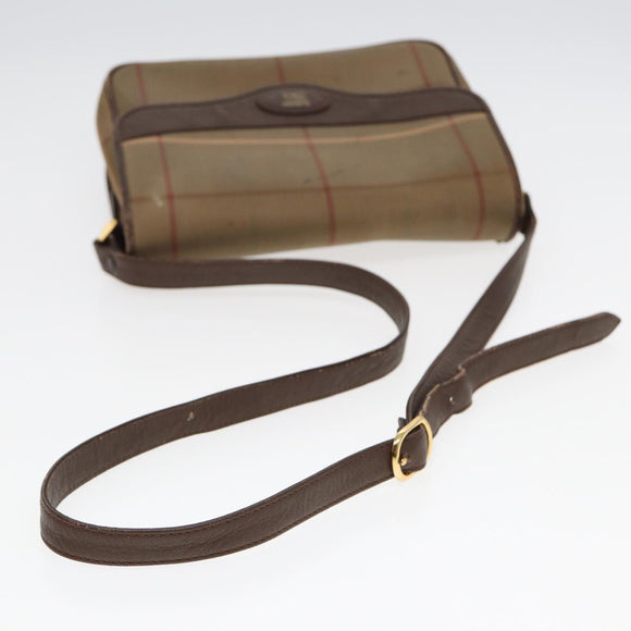 Ferragamo MCM Burberrys Shoulder Bag PVC Leather 4 Set Brown Black Auth ki4659