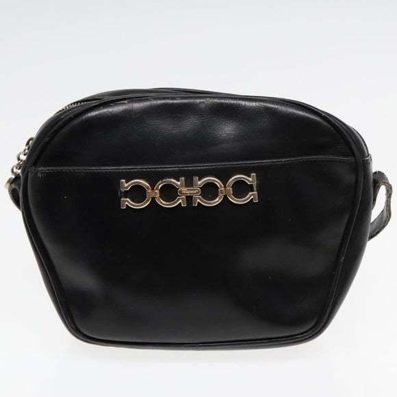 Ferragamo MCM Burberrys Shoulder Bag PVC Leather 4 Set Brown Black Auth ki4659