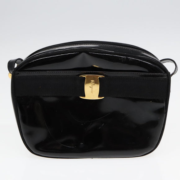 Ferragamo MCM Burberrys Shoulder Bag PVC Leather 4 Set Brown Black Auth ki4659