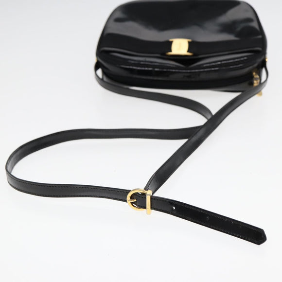 Ferragamo MCM Burberrys Shoulder Bag PVC Leather 4 Set Brown Black Auth ki4659