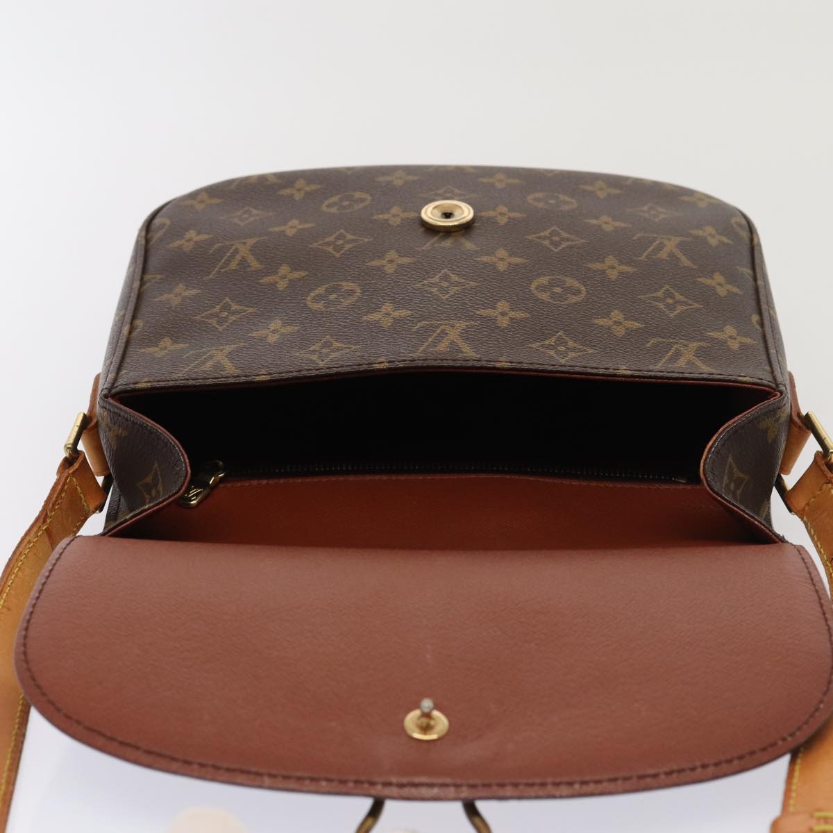 LOUIS VUITTON Monogram Saint Cloud GM Shoulder Bag M51242 LV Auth ki4670