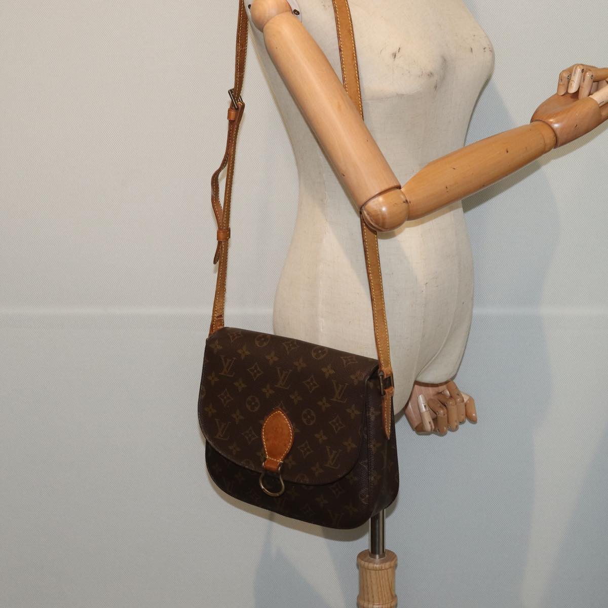 LOUIS VUITTON Monogram Saint Cloud GM Shoulder Bag M51242 LV Auth ki4671