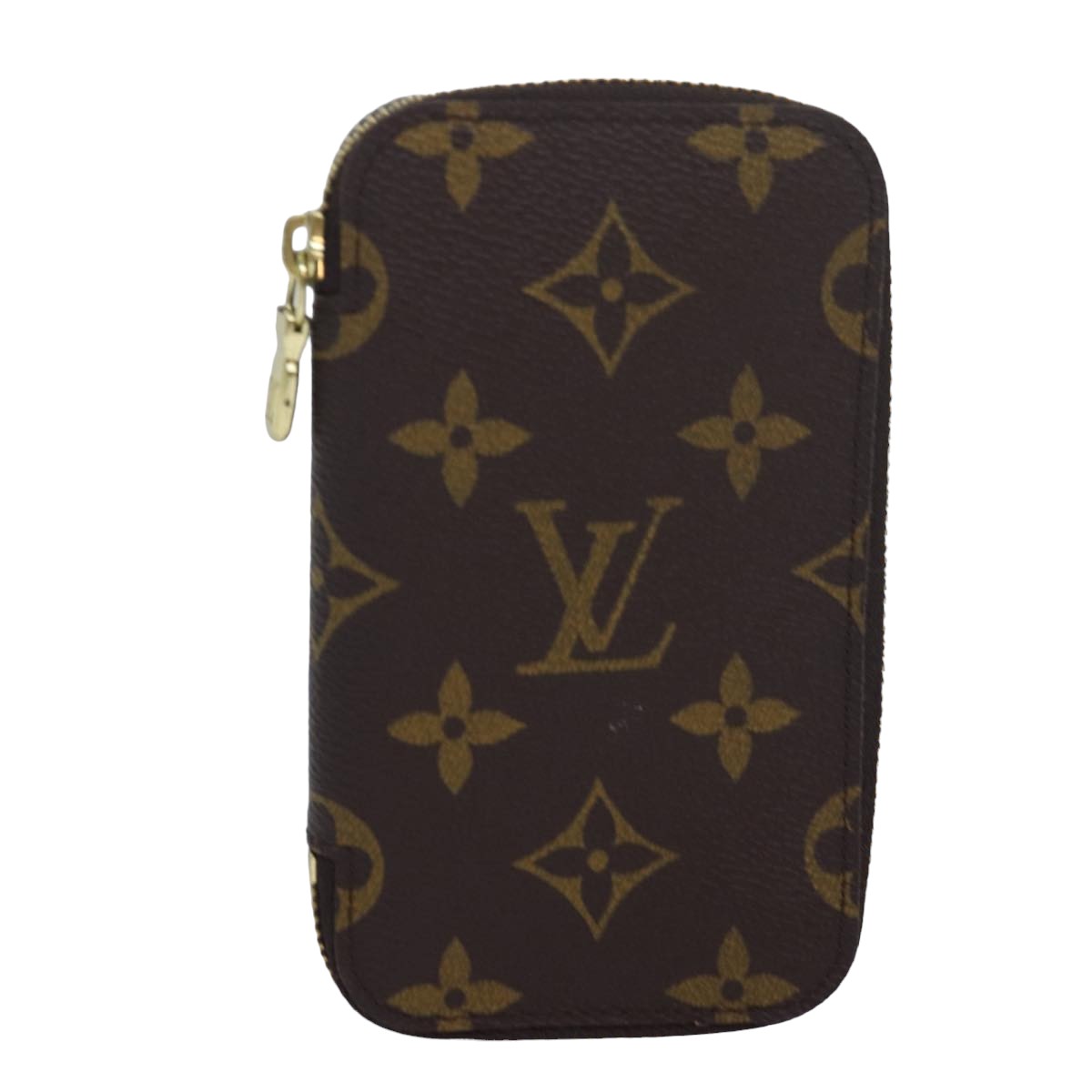 LOUIS VUITTON Monogram Pochette 6 Cure Key Case M62610 LV Auth ki4675