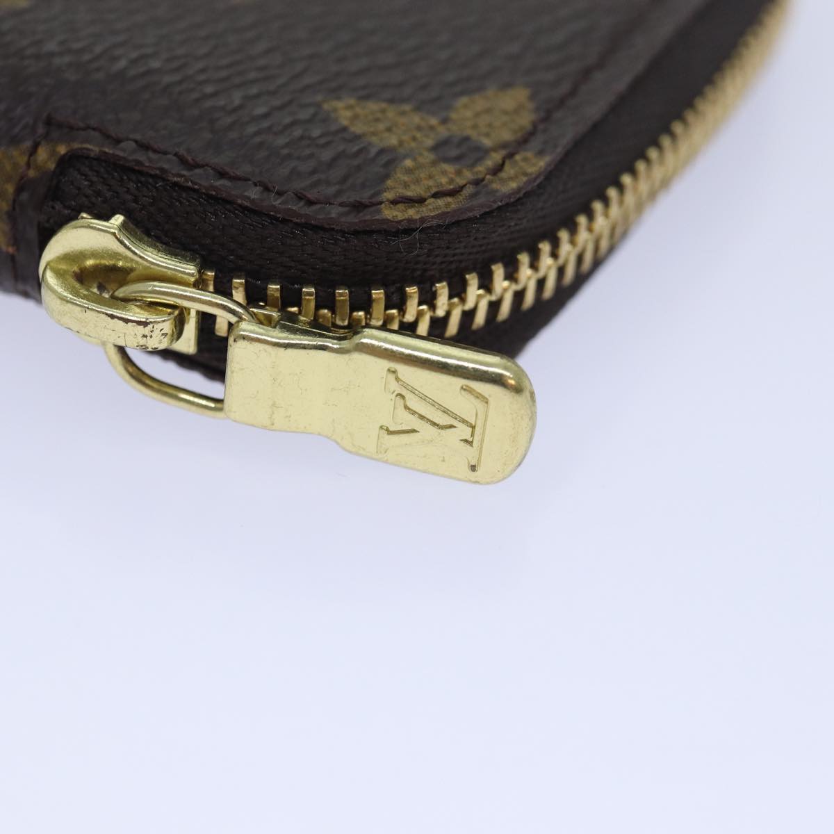 LOUIS VUITTON Monogram Pochette 6 Cure Key Case M62610 LV Auth ki4675