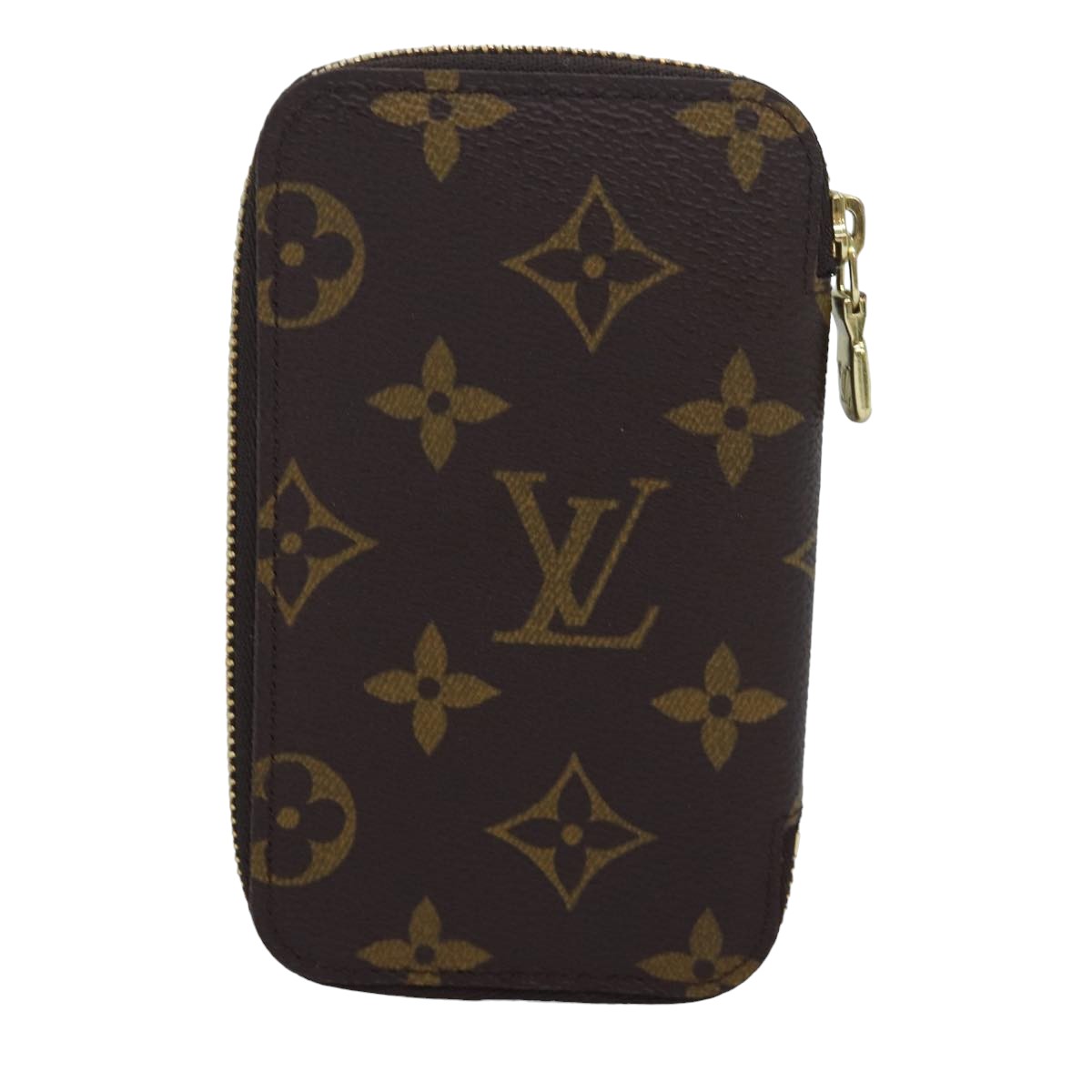 LOUIS VUITTON Monogram Pochette 6 Cure Key Case M62610 LV Auth ki4675