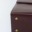 CARTIER Must Line Hand Bag Leather Bordeaux Auth ki4679-15