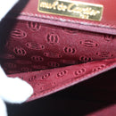 CARTIER Must Line Hand Bag Leather Bordeaux Auth ki4679-23
