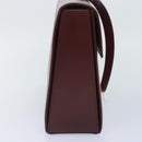 CARTIER Must Line Hand Bag Leather Bordeaux Auth ki4679-3