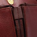 CARTIER Must Line Shoulder Bag Leather Bordeaux Auth ki4680-10