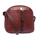 CARTIER Must Line Shoulder Bag Leather Bordeaux Auth ki4680-1