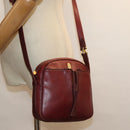 CARTIER Must Line Shoulder Bag Leather Bordeaux Auth ki4680-23
