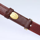 CARTIER Must Line Shoulder Bag Leather Bordeaux Auth ki4680-8