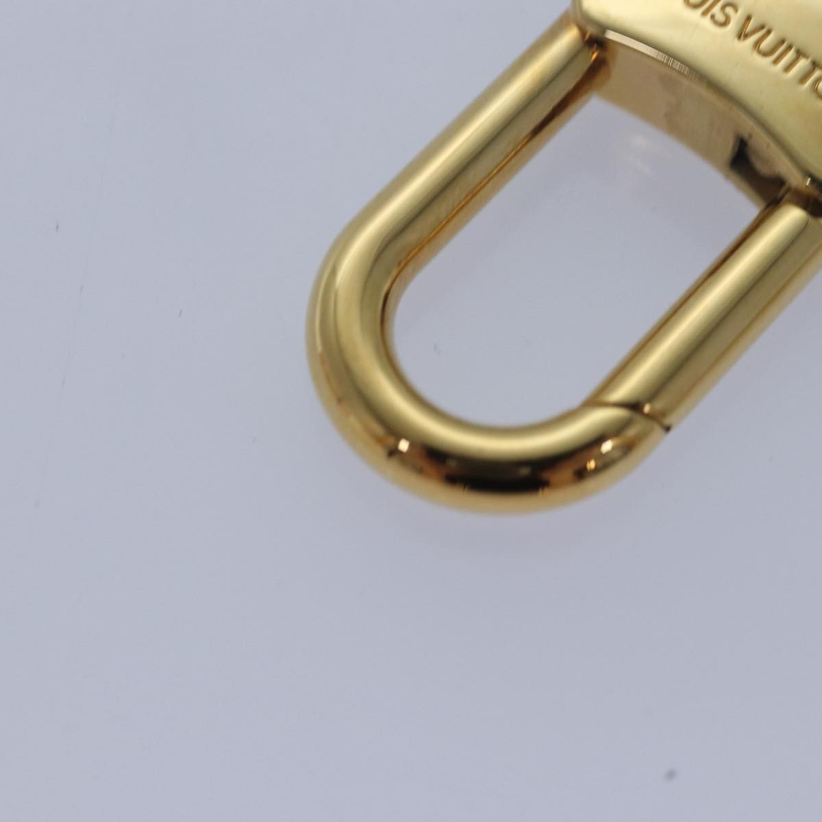 LOUIS VUITTON Anneau Cles Key Holder metal Gold Tone LV Auth ki4686