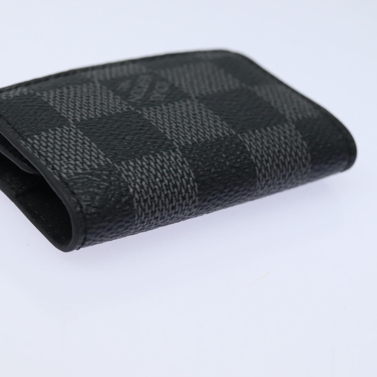 LOUIS VUITTON Damier Graphite Cuff Case LV Auth ki4694