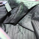 PRADA Hand Bag Nylon Khaki Brown Silver Auth ki4736-19