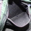 PRADA Hand Bag Nylon Khaki Brown Silver Auth ki4736-21