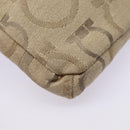 Salvatore Ferragamo Waist bag Canvas Beige Gold Auth ki4753-16